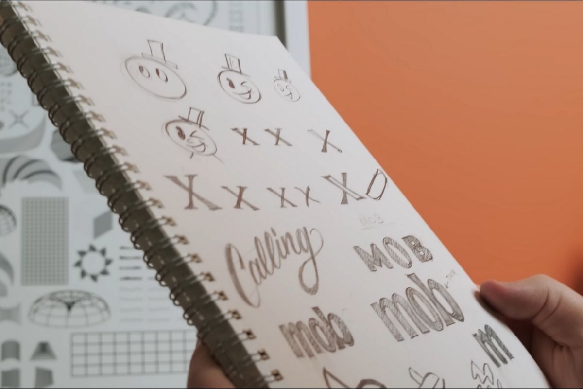 Skice i tipografija kao prikaz razvoja vizuelnog i verbalnog identiteta brenda